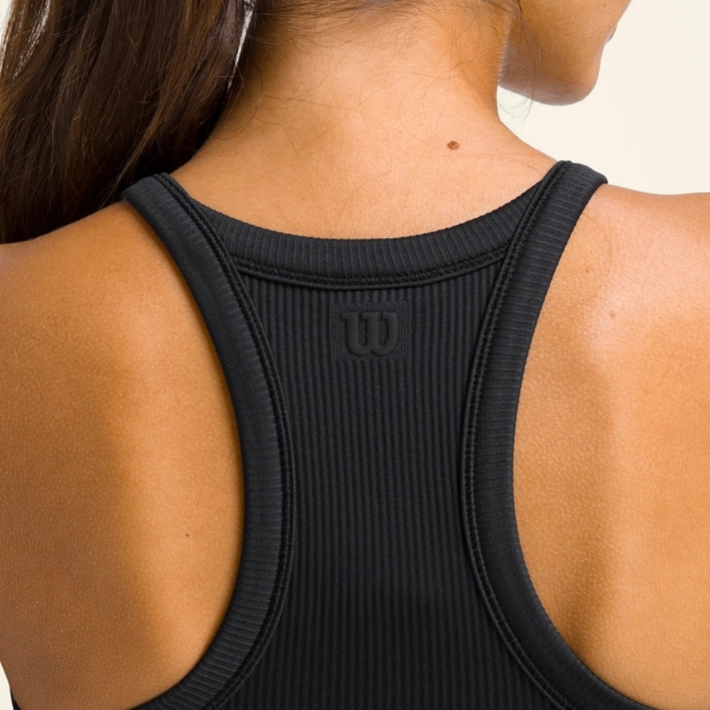 Wilson Black Ribbed Tank Top - Picture 4 of 5